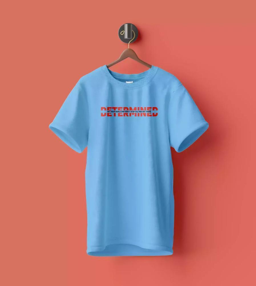 T-Shirt for Men Cotton Printed Graphic T-Shirt - Crewneck