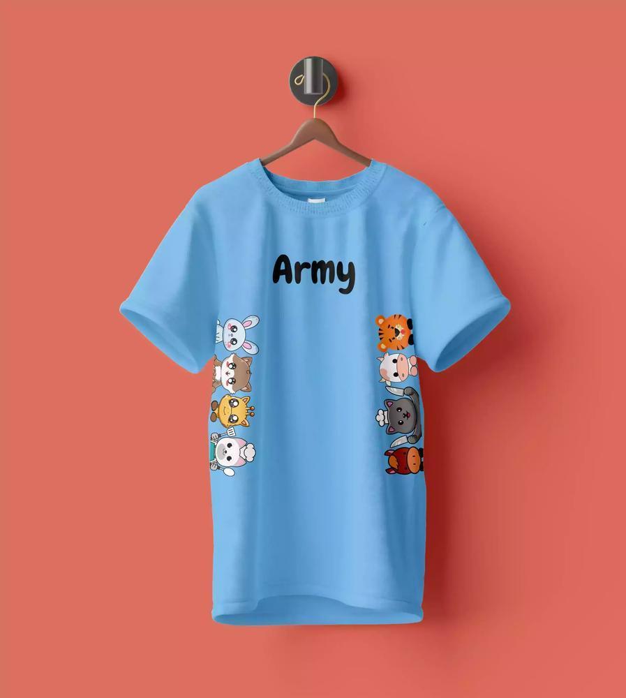 T-Shirt for Men Cotton Printed Graphic T-Shirt - Crewneck